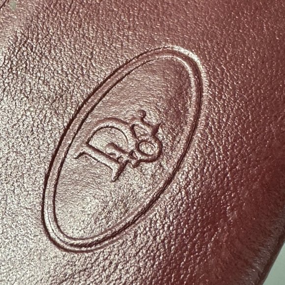 Authentic Vintage Dior Burgundy Leather Card Holder/Purse - Picture 13 of 13